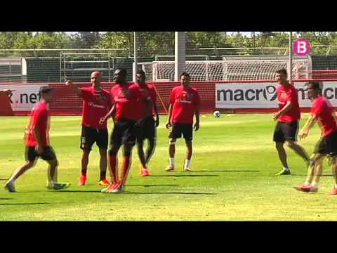 Olaizola manté el seu missatge de confiança plena amb la permanència del Mallorca