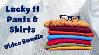 Lucky 11 Pants &amp; Shirt Alterations 2019 Video Bundle with Bonus Curtain Hemming