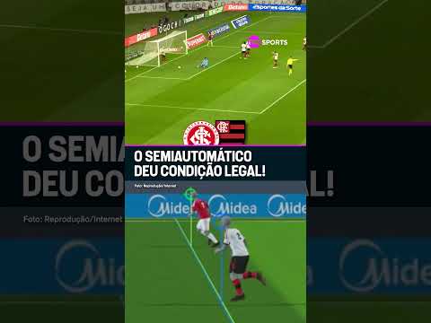 POLÊMICA ATÉ COM SEMIAUTOMÁTICO? O GOL DO INTER PRECISOU DA TECNOLOGIA PRA SER VALIDADO #shorts