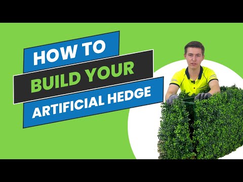How to build a freestanding hedge