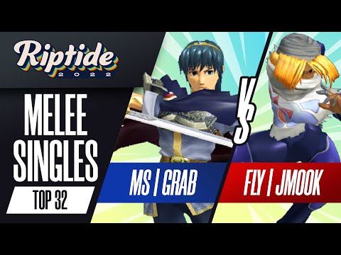 Grab vs Jmook - Melee Singles Top 32 - Riptide 2022 | Marth vs Sheik
