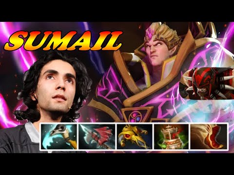 Sumail Invoker superb spell combo ft Bloodseeker raid boss | 7.34c Immortal Best Ranked Gameplay