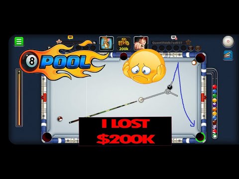 I LOST 200K$ IN 8 BALL POOL | POOL |