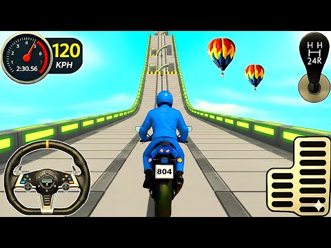 Motorcycle Stunt Racing Game 2026 - Mega Ramp Extreme Bike Simulator 3D Realistic Gameplay #154