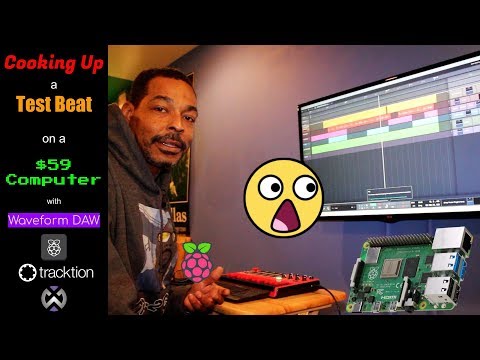 Cooking up a Beat on a $59 DAW Raspberry Pi4 + Tracktion Waveform10