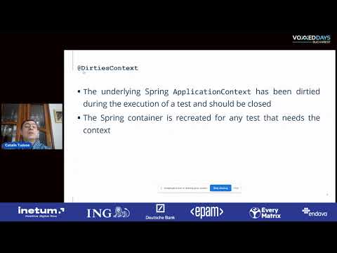 [VDBUH22] Catalin Tudose - Integration Testing with Spring