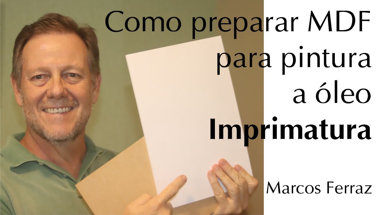 Como preparar MDF para pintura a óleo. Imprimatura