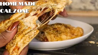 Homemade Calzone with Turkey Pepperoni & Chicken – Better Than Takeout!