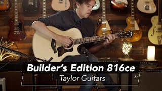 Video thumbnail for Taylor Builder’s Edition 816ce Demo by Casino Guitars