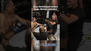 Sean Strickland rushes cage, attacks fighter at Tuff-N-Uff 145