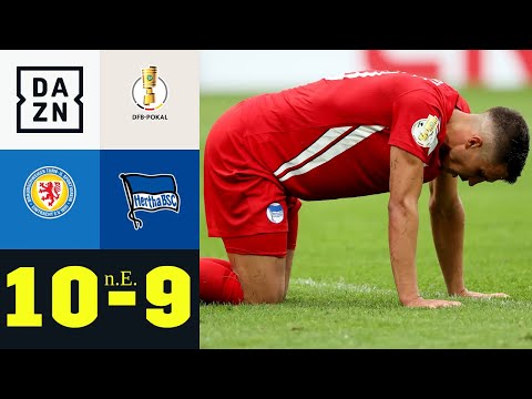 Kempf verschießt! Hertha nach Elferdrama raus: Braunschweig - Hertha BSC 10:9 n.E.| DFB-Pokal | DAZN