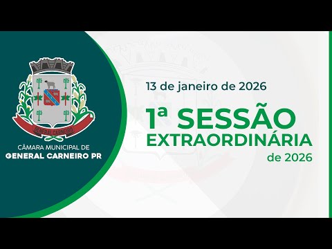 1ª Sessão Extraordinária de 2026 - 16ª Legislatura