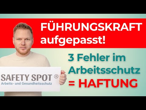 Liability as a manager: 3 occupational health and safety mistakes you must avoid! (You could be p...