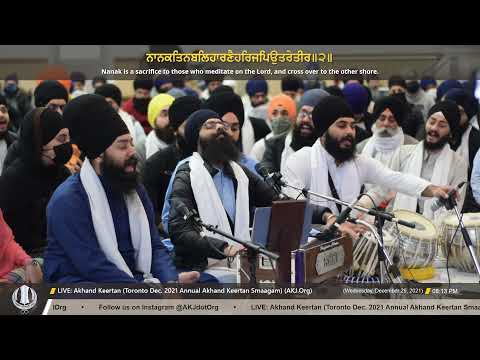 079 Bhai Rajbir Singh Jee Amritsar Wednesday Evening Toronto Dec 2021 Annual Akhand Keertan Smaagam
