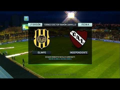 Fútbol en vivo. Olimpo - Independiente. Fecha 4. Torneo Primera División 2014. FPT.