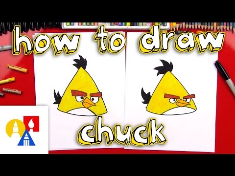 How To Draw Chuck From Angry Birds