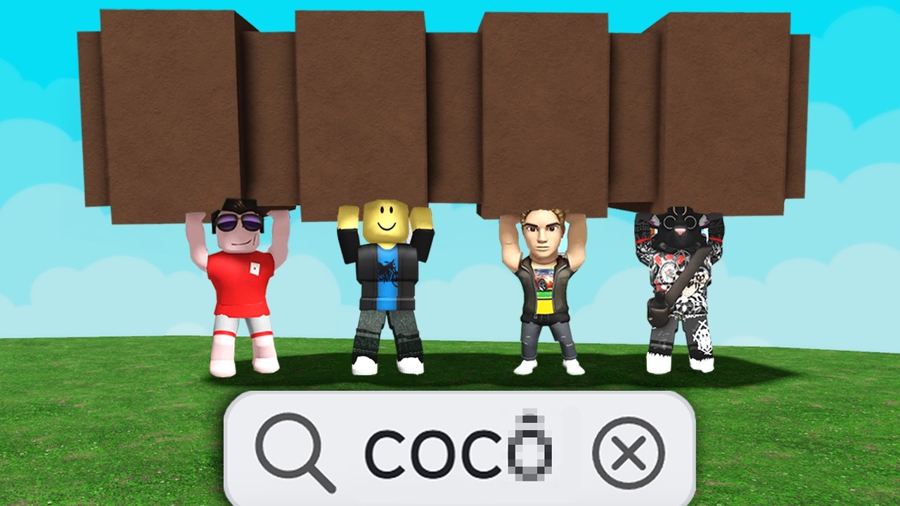 4 GÊNIOS procurando PALAVRAS ALEATÓRIAS no roblox