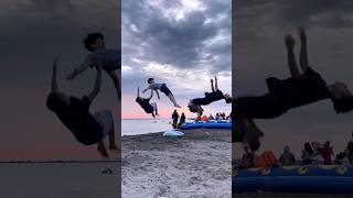 Download lagu Somersault in front of a girl sitting on the floor😱🔥 mp3