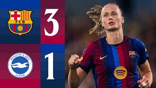 HIGHLIGHTS | FC BARCELONA 3 vs 1 BRIGHTON | LA FESTA DEL GAMPER ESTRELLA DAMM 💙❤️