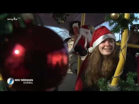 🎄 Der Geraer Weihnachtsbus bringt festliche Freude! 🚌✨ | MDR Thüringen Journal 2022