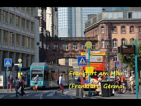 Paisagem urbana em Frankfurt, Alemanha