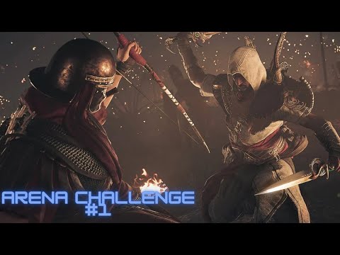 ASSASSINS CREED ORIGINS GLADIATOR ARENA CHALLENGE! NIGHTMARE DIFFICULTY