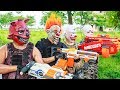 NERF WAR : Special Task SWAT Warriors Nerf Guns Fight Criminal Group Mask Bandits