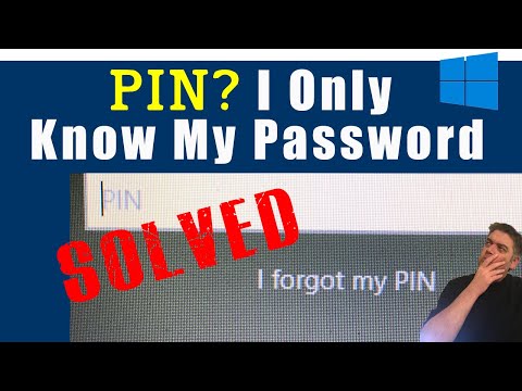 Windows 10 PIN. Don’t Remember, But Know My Password. SOLVED.