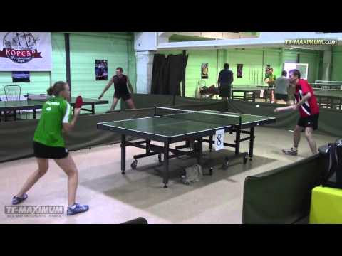 МСМК Анна Гапонова: подрезка слева и атака по завышению, Gaponova Ganna BH chopping technique