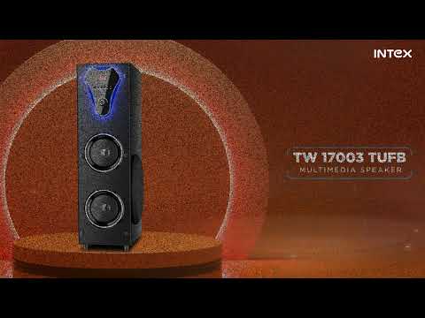 Black intex tw 17003 tufb tower speaker, for music listening