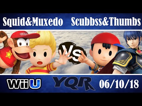 Squid & Muxedo (B) vs. Scubbss & Thumbs (R) - Losers Rd 2 - YQR#8 WiiU Doubles