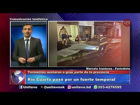 Fuerte temporal en Río Cuarto