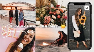 Sun-Baked + Bright SUMMER Lightroom Mobile Preset by @athenaandcamron