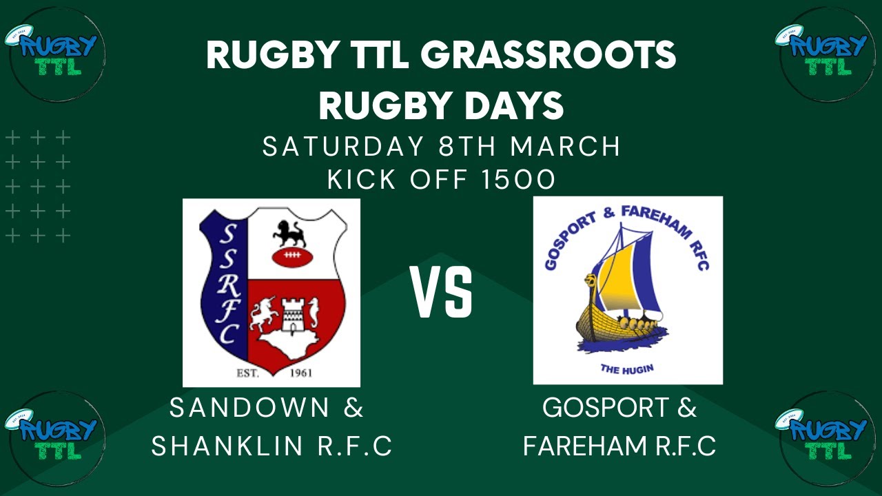 Rugby TTL Grassroots Rugby Days 08.03.2025 Sandown & Shanklin v Gosport