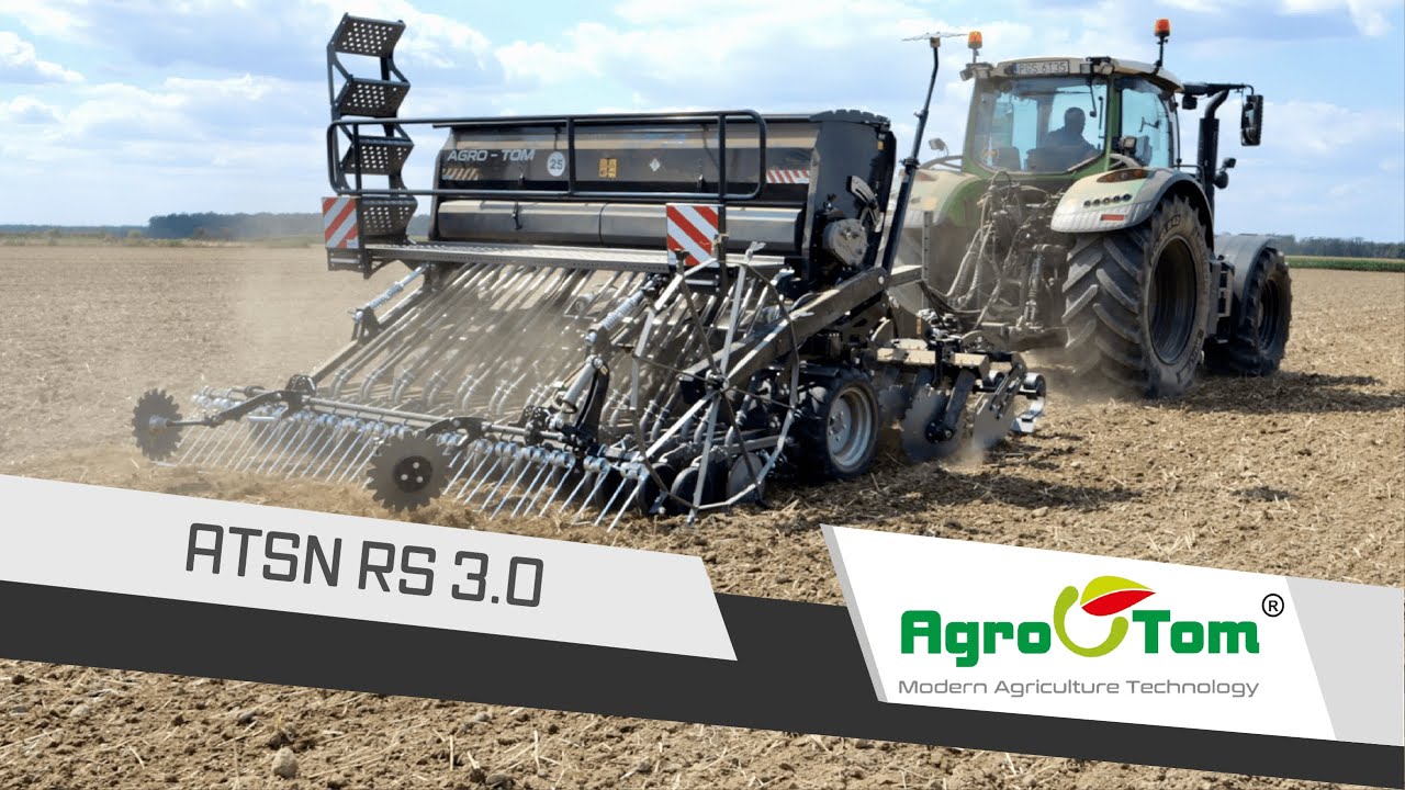 Agro-Tom ATSN RS 4 přesný mechanický secí stroj s poloneseným výsevkem