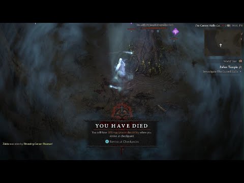Diablo IV The Cursed Halls Checkpoint Fail