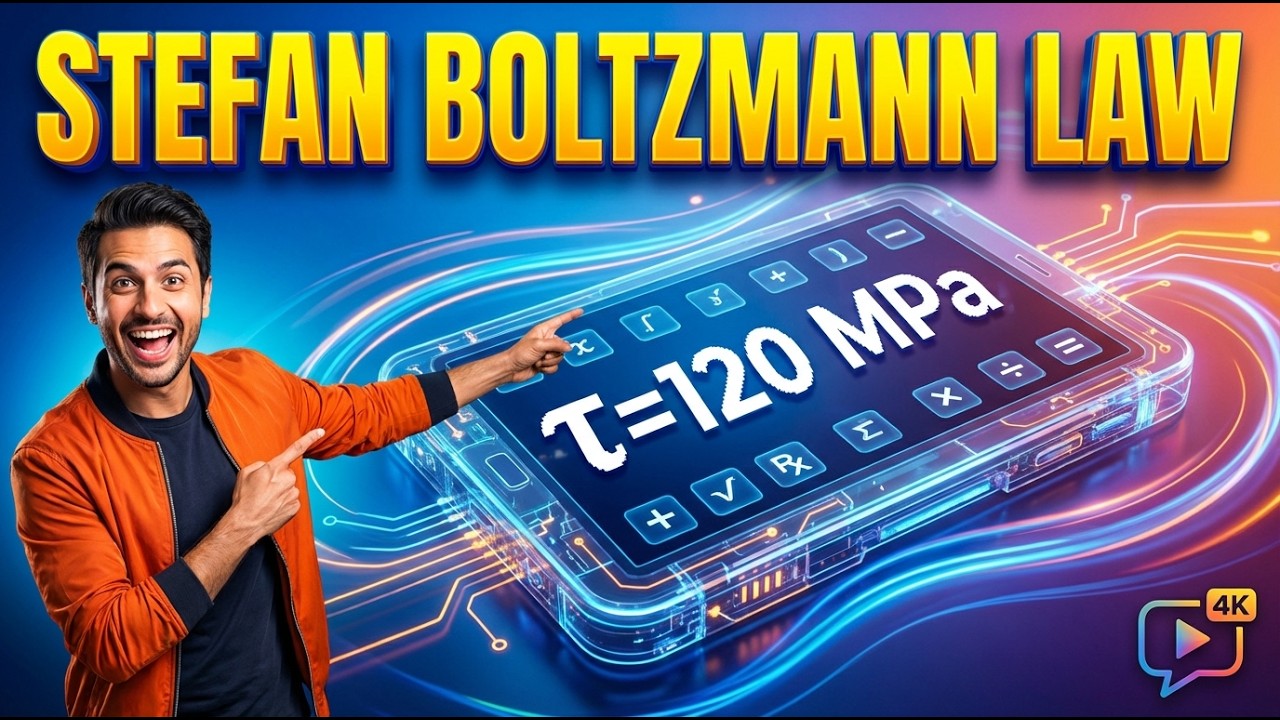 Stefan Boltzmann Law Interactive Calculator