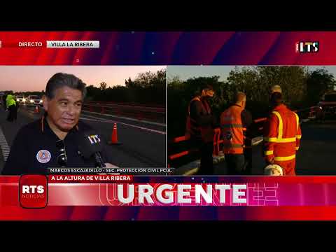 🚨 SINIESTRO EN LA AUTOPISTA ROSARIO-SANTA FE: UN CAMIÓN CAYÓ AL RÍO CARCARAÑÁ