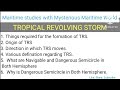Tropical Revolving Storm Trs Merchantnavy Shipping Maritimestudies Meterology Chiefmate