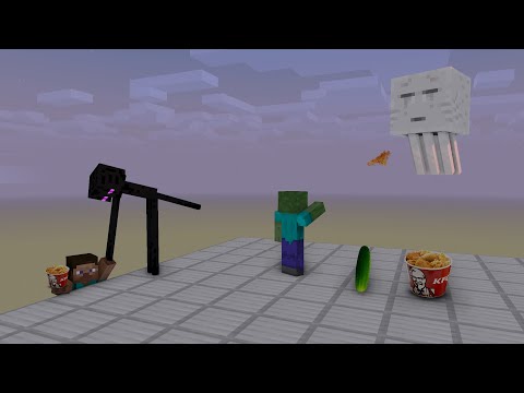 monster school : FAT 1 FIT CHALLENGE - Minecraft- minecraft animation