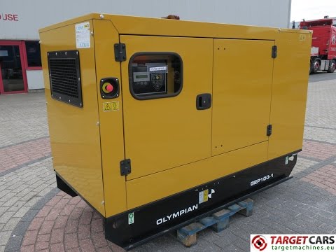 775703 CAT OLYMPIAN GEP100-1 DIESEL GENERATOR SET 88KVA 400V/230V NEW/UNUSED 1HR 2015 S01483