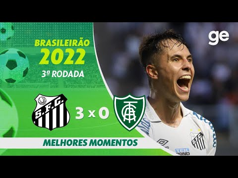 Vídeo / Santos 3 x 0 América-MG – Brasileirão 2022!