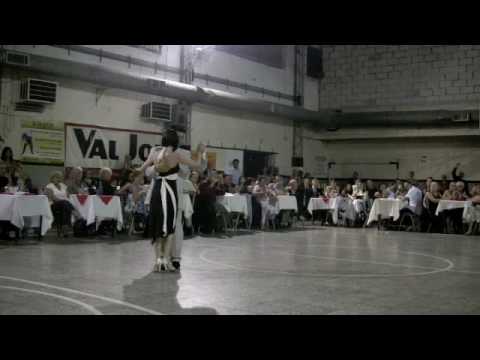  Lida Mantovani  and  Cristhian Sosa  are  dancing  to  the  tango  "  Esta Noche De Luna  "