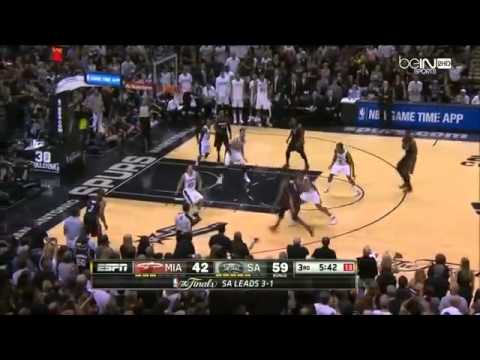 San Antonio Spurs ON FIRE 3rd Qtr Vs Miami Heat 2014 NBA Finals Game 5 HD