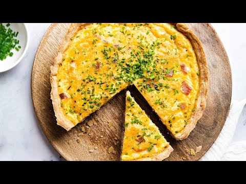 The BEST Bacon and Cheese Quiche | Easy, Creamy, and So Satisfying!