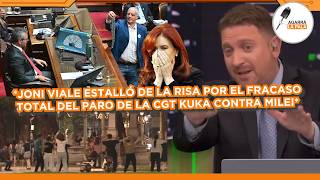 FRACASO TOTAL DE LA CGT EN MARCHA ANTI-MILEI HIZO ESTALLAR DE RISA A JONI VIALE: "CLASES DE ZUMBA"