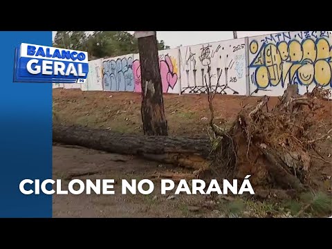 Ciclone extratropical chega ao Paraná; Região de Curitiba deve ter ventos acima dos 80 km/h