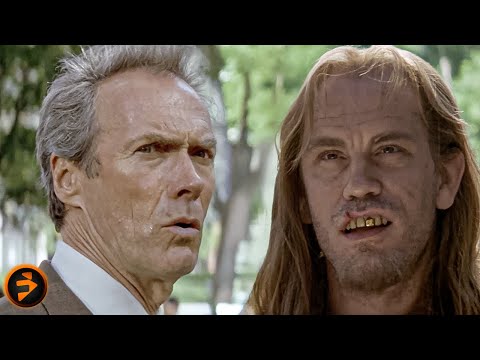 Clint Eastwood Pursues Villain in a Tense Cat and Mouse Game | IN THE LINE OF FIRE