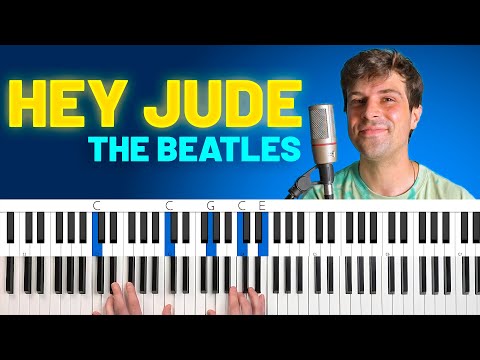 How To Play "Hey Jude" just like Paul McCartney [Piano Tutorial + Chord Chart]