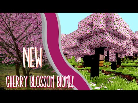 mega mindcraft - New Minecraft Cherry Blossom Biome! | Review and exploration (Snapshot 23w07a)